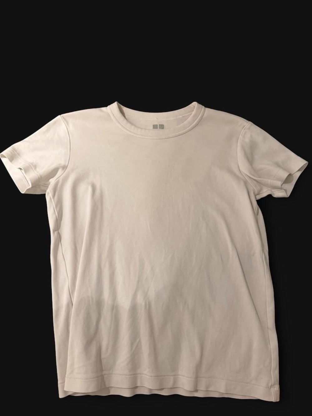 Uniqlo White Cotton Tshirt
